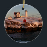 Adorno De Cerámica Winter Sunset<br><div class="desc">Una hermosa puesta de sol al final de un maravilloso día de invierno.</div>