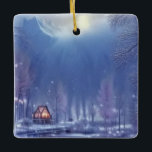 Adorno De Cerámica Winter Wonderland Design<br><div class="desc">Este es uno de mis diseños de Winter Wonderland.</div>