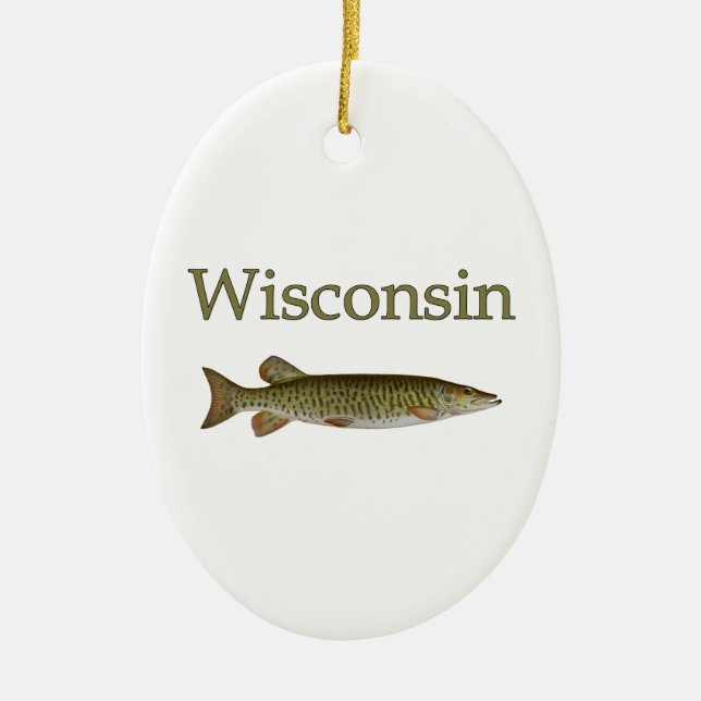 Adorno De Cerámica Wisconsin almizclado (Frente)