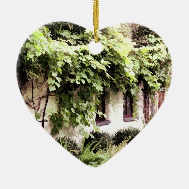 ADORNO DE CERÁMICA WISTERIA COTTAGE (Frente)