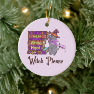 Adorno De Cerámica Witch Please - Witch Black Cat