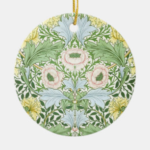 Adorno De Cerámica Wm Morris Myrtle Floral Arte Nuevo Brillante