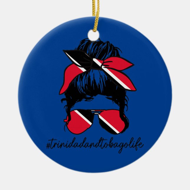 Adorno De Cerámica Womens Trinidad Tobago Life Trinidadian Flag (Frente)