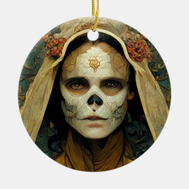 Adorno De Cerámica Wood Witch 1 Fantasy (Frente)