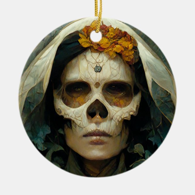 Adorno De Cerámica Wood Witch 2 Fantasy (Frente)