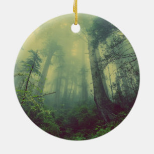 Adorno De Cerámica Woodland desde abajo