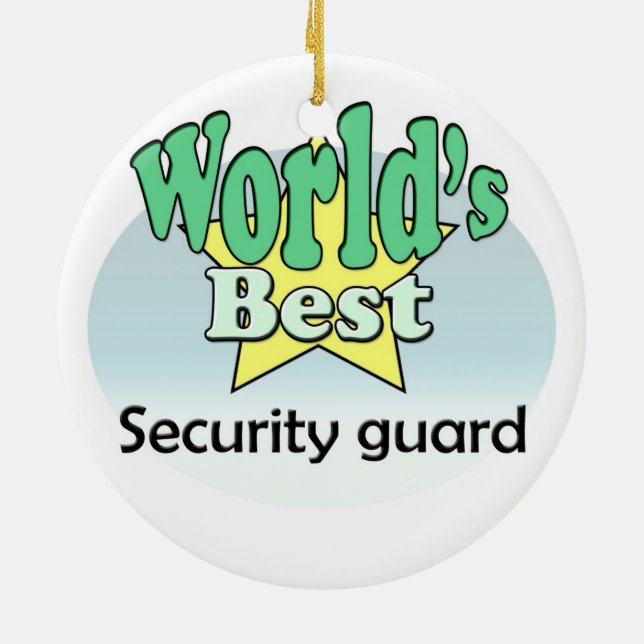 Adorno De Cerámica World's best Security Guard (Atrás)