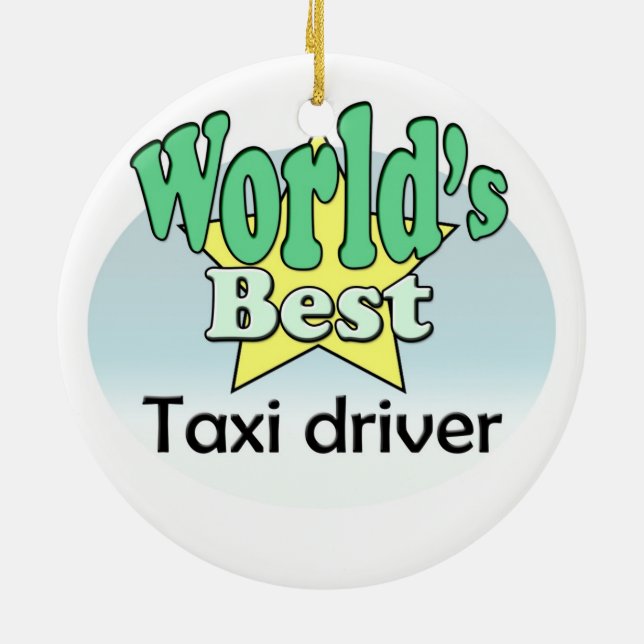 Adorno De Cerámica World's best Taxi driver (Atrás)