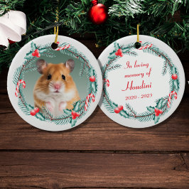 Adorno De Cerámica Wreath de festividad conmemorativa