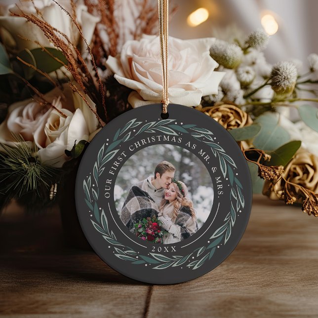 Adorno De Cerámica Wreath de invierno | Primera foto de Navidades cas (Subido por el creador)