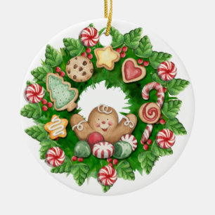Adorno De Cerámica Wreath - SRF