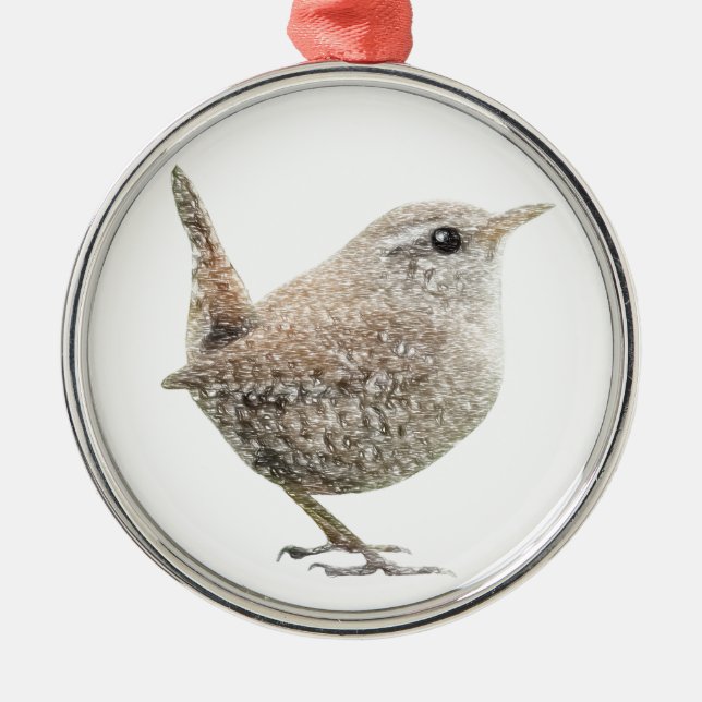 Adorno De Cerámica Wren (Frente)