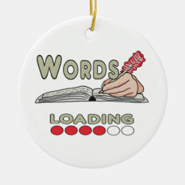 Adorno De Cerámica Writing Words