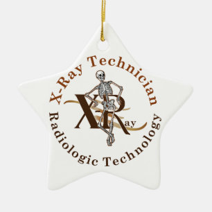 Adorno De Cerámica X Ray Technician Circle Brown