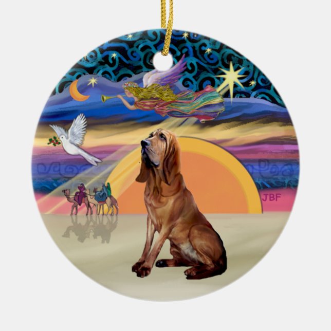 Adorno De Cerámica XMas Angel - Bloodhound (Frente)