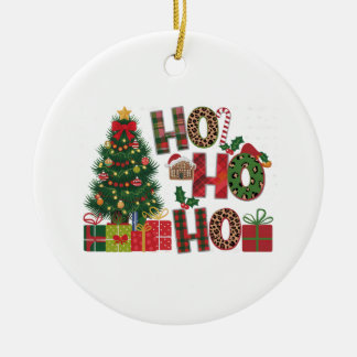 Adorno De Cerámica Xmas Gift Ho Ho