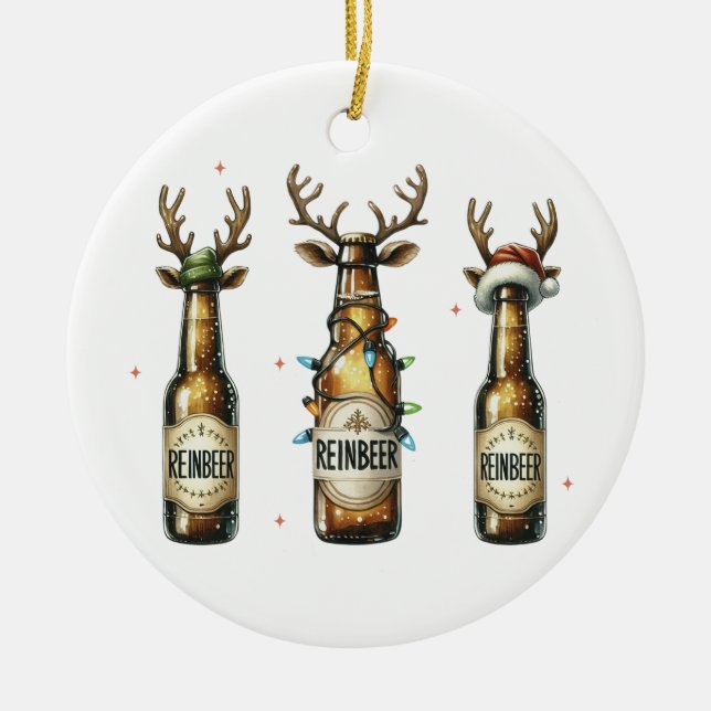 Adorno De Cerámica Xmas Gift Reinbeer Reinbeer (Frente)
