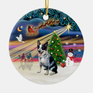 Adorno De Cerámica Xmas Magic - Ganado Australiano