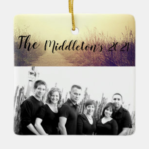 Adorno De Cerámica XMAS Ornament Personalizado Sunrise Pathway Walkwa