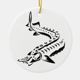 ADORNO DE CERÁMICA >XMAS ORNAMENT -STURGEON FISH-BELUGA TRIBUS