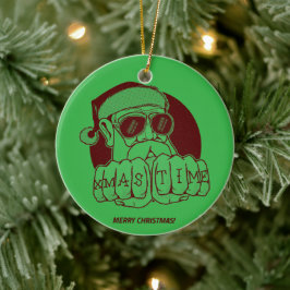 Adorno De Cerámica Xmas Time Ceramic Ornament