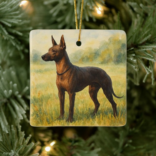 Adorno De Cerámica Xoloitzcuintli (Árbol)