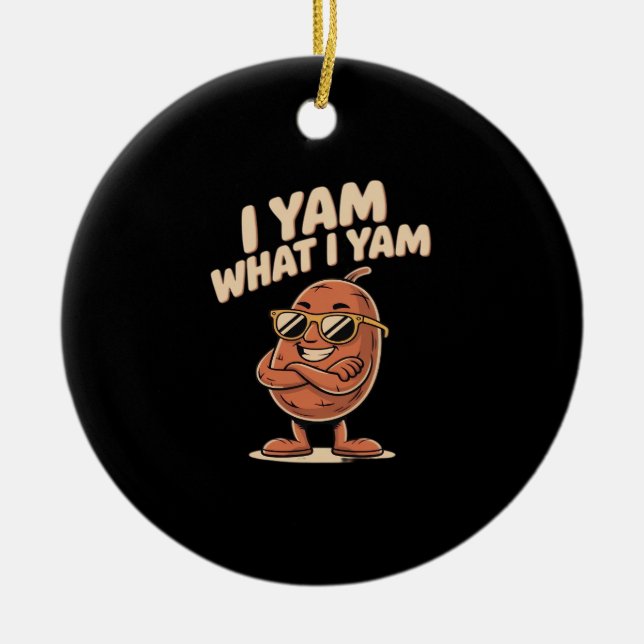 Adorno De Cerámica Yam Lo Que Yam Cita Clásica (Frente)