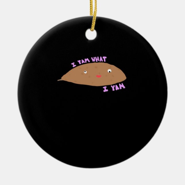 Adorno De Cerámica Yam What I Yam Classic Trendy (Frente)