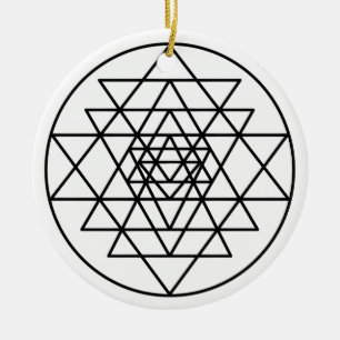Adorno De Cerámica Yantra Sri