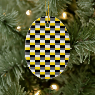 Adorno De Cerámica Yellow, Black and Gray Color Combination