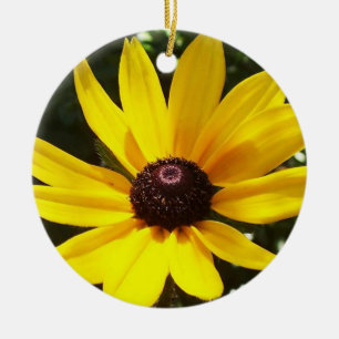 Adorno De Cerámica Yellow Daisy