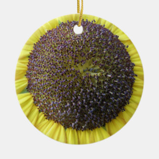 Adorno De Cerámica Yellow Sunflower Custom Birthday
