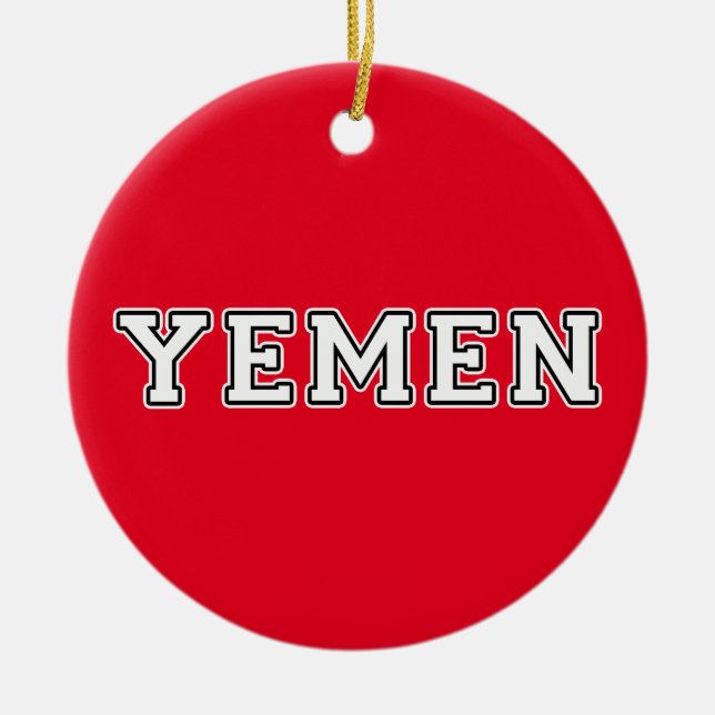 Adorno De Cerámica Yemen (Frente)