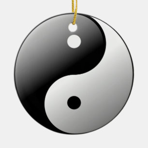 Adorno De Cerámica Yin Yang