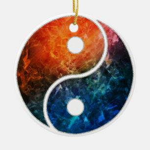 Adorno De Cerámica Yin Yang