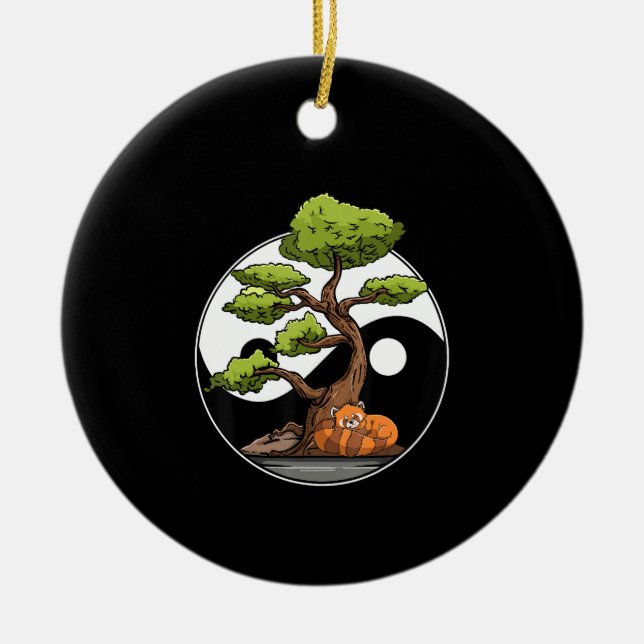 Adorno De Cerámica Yin Yang Bonsai Tao Taoism Espiritual Zen Meditar (Frente)