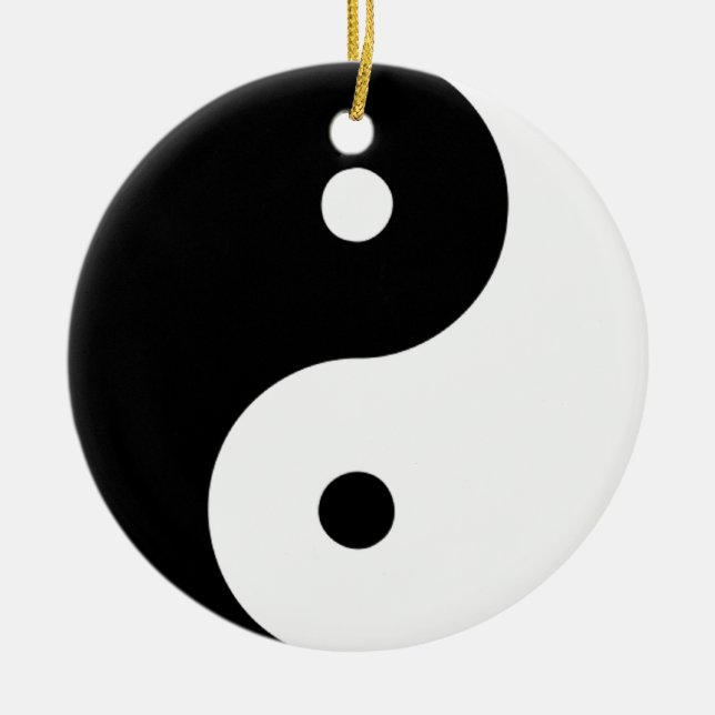 Adorno De Cerámica Yin Yang Ornament (Frente)