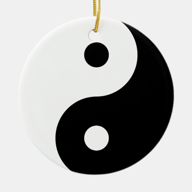 Adorno De Cerámica Yin Yang Ornament (Frente)