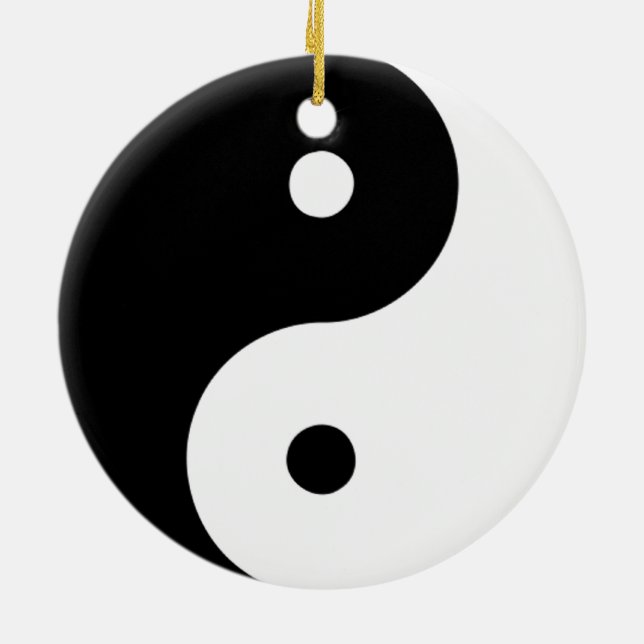 Adorno De Cerámica Yin Yang Ornament (doble cara) (Atrás)