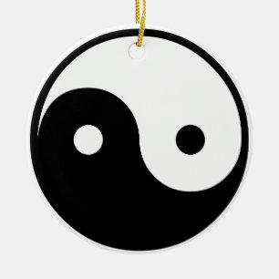 Adorno De Cerámica ying yang