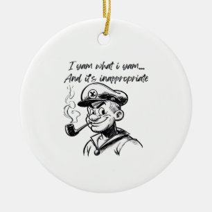 Adorno De Cerámica Yo Soy Lo Que Yo Soy Y La Clásica Leche D Inapropi
