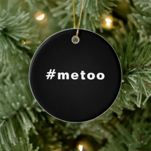 Adorno De Cerámica yo también, #metoo, orgullo blanco negro