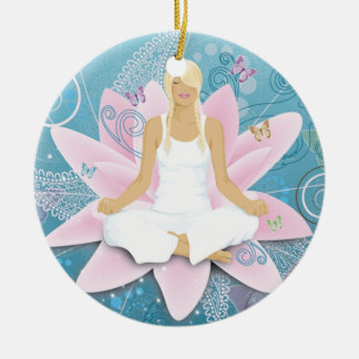 Adorno De Cerámica Yoga