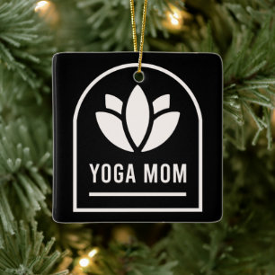 Adorno De Cerámica Yoga mamá yogi madre