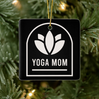 Adorno De Cerámica Yoga mom yogi mother