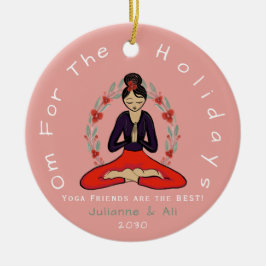 Adorno De Cerámica Yogi Friends are the Best Ornament