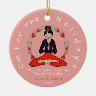 Adorno De Cerámica Yogi's are the Best Friends Ornament