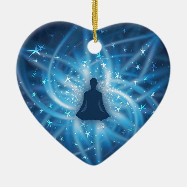 Adorno De Cerámica Yogui meditating (Frente)