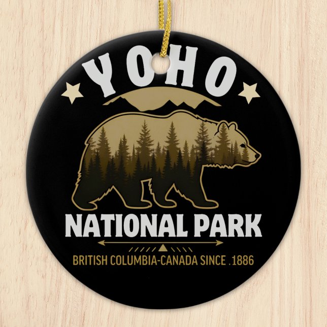 Adorno De Cerámica Yoho National Park Bear Design – British Columbia  (Subido por el creador)