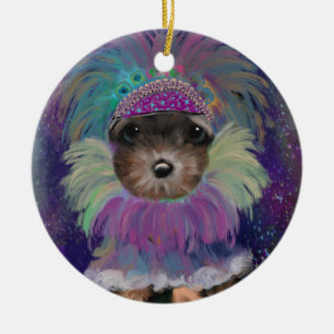 Adorno De Cerámica Yorkie Poo